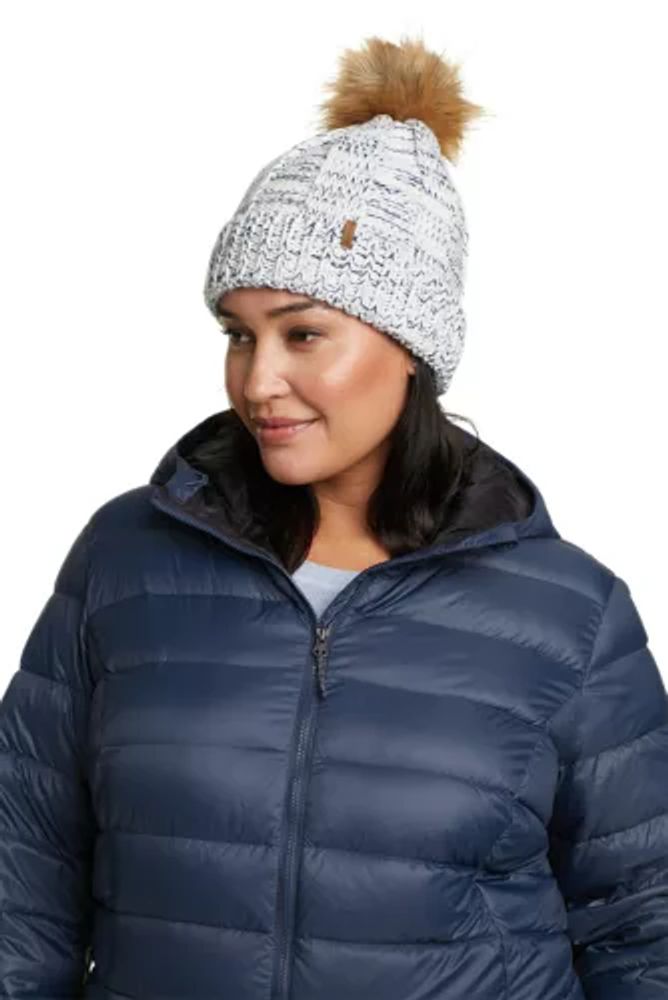 Eddie Bauer Women's Cabin Faux Fur Pom Beanie