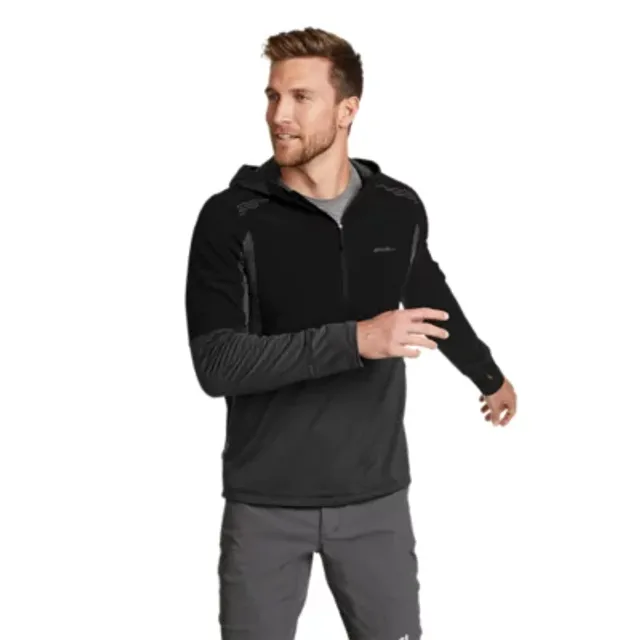 Eddie Bauer Men's High Route Grid Air Hybrid Hooded 1/2-Zip