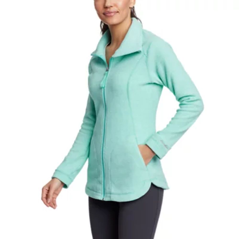 Women's Eddie Bauer Quest 1/4 Zip Fleece, Size: Small, Med Green