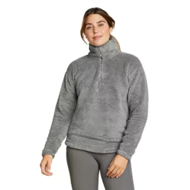 Eddie Bauer Womens Quest 1/4 Zip Fleece - Printed (Wisteria)