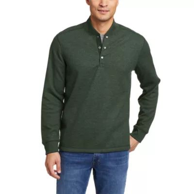 Sun + Stone Men's Thermal Henley Shirt, Created for Macy's