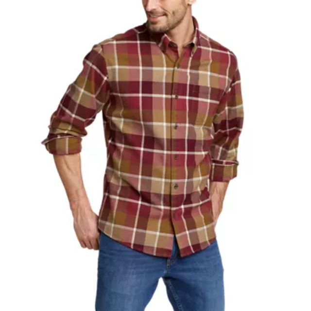 Fanatics Men's NFL x Darius Rucker Collection by Gray Houston Texans  Chambray Button-Up Long Sleeve Shirt