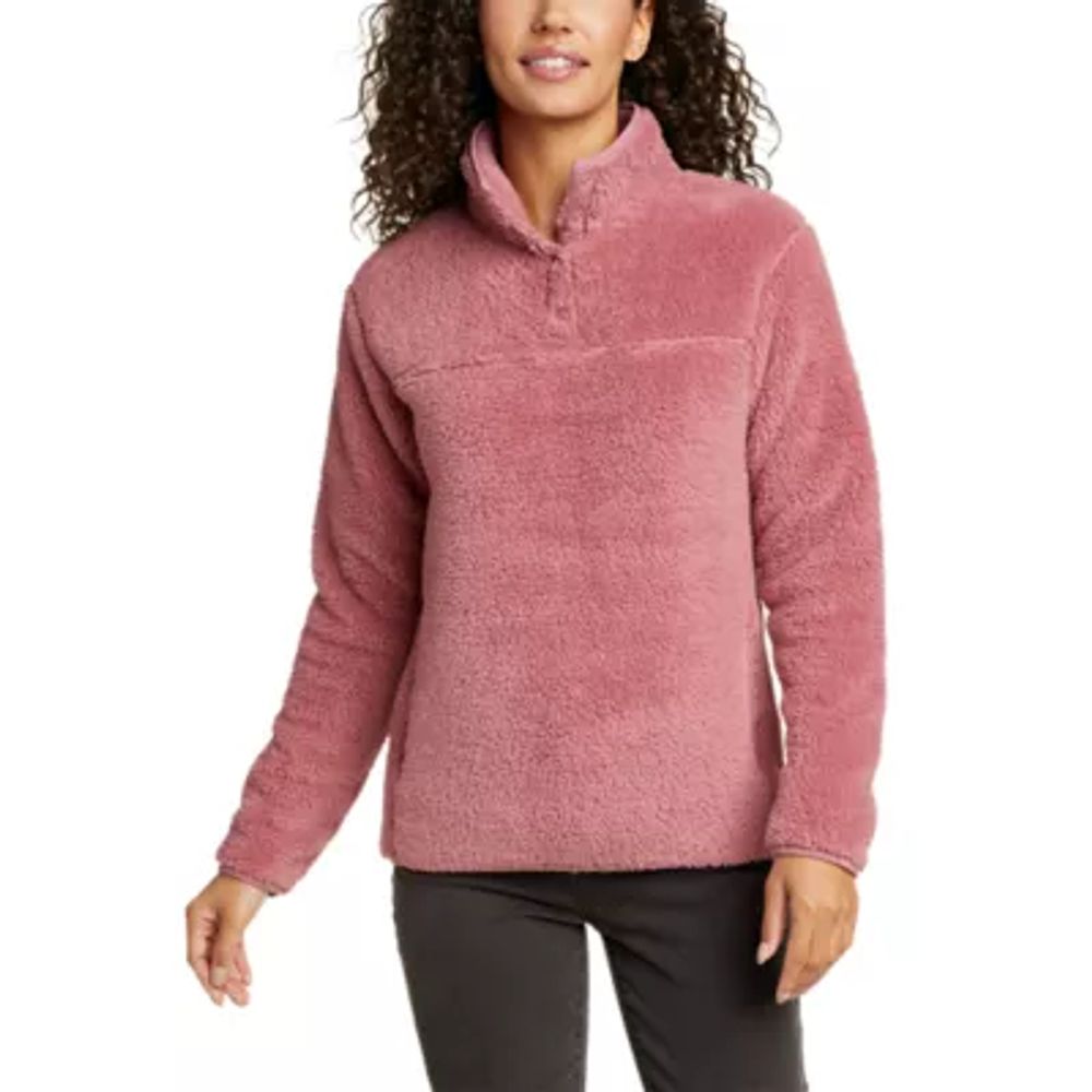 Eddie Bauer Women's Ultra Soft Plush Fleece Quarter Zip Sweatshirt