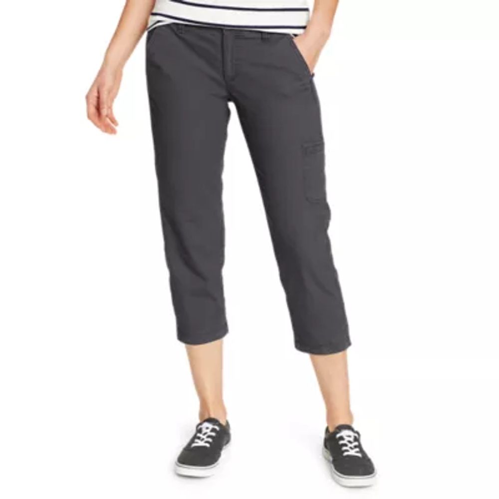 Eddie Bauer Women's Adventurer Stretch Ripstop Ankle Pants, Carbon