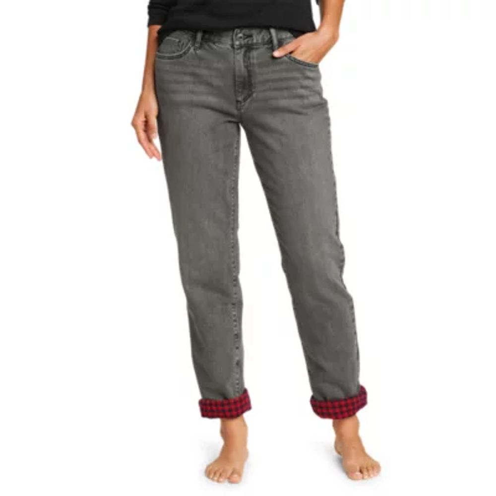 Eddie Bauer Women's Flannel-Lined Boyfriend Jeans | Hawthorn Mall