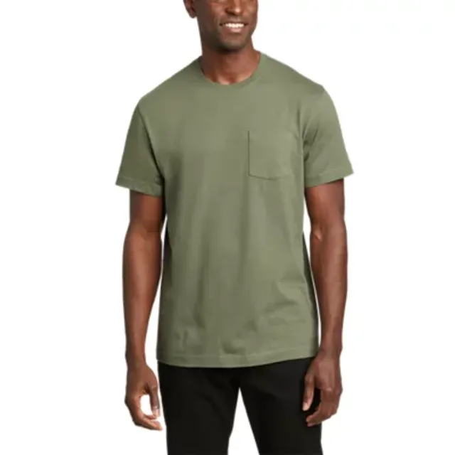 Eddie Bauer Men's Legend Wash Classic Short-Sleeve 100% Cotton Pocket T- Shirt