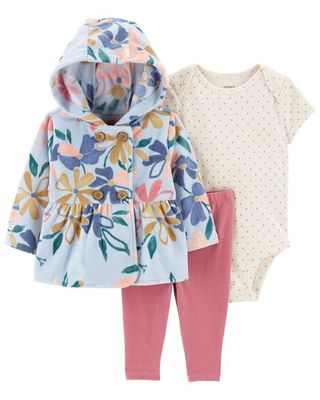 3-Piece Floral Little Jacket Set