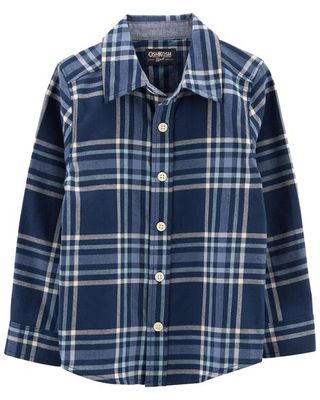 Cozy Flannel Button-Front Shirt