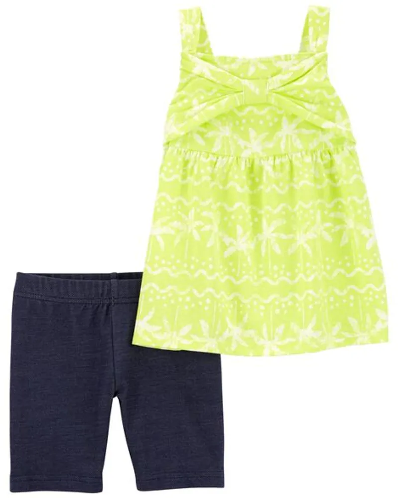 Nike Boxy T-Shirt Bike Short Set - Girls' Toddler