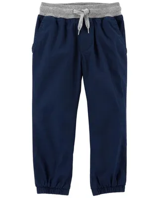 Baby Stretch Canvas Pull-On Joggers