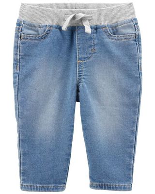 Knit-Like Denim Jeans