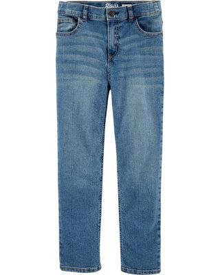 Straight Jeans in Indigo Wash