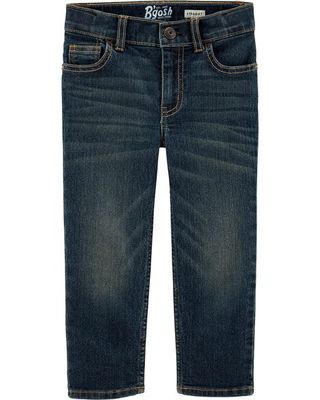 Straight Leg Jeans in Authentic Tinted Wash