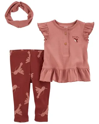 Baby 3-Piece Little Bird Outfit Set