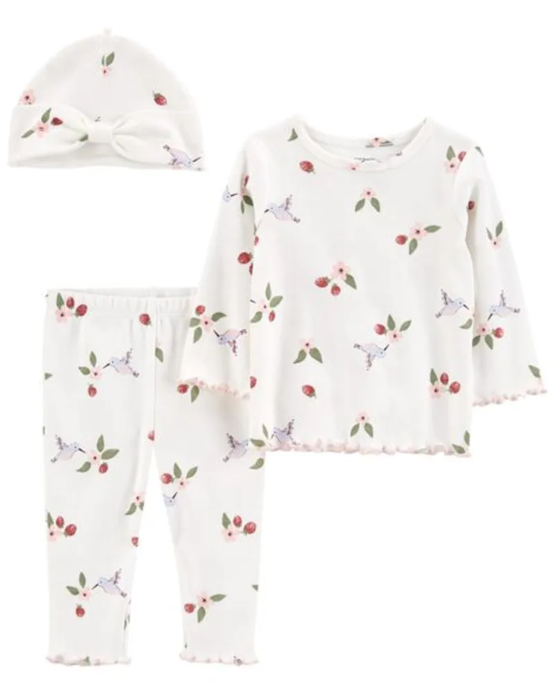 Baby 3-Piece Hummingbird Outfit Set