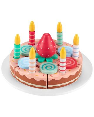 Toddler Wooden Birthday Cake Play Set