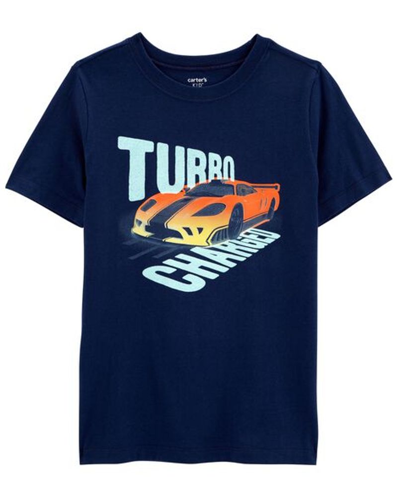 Turbo Charged Race Car Jersey Tee