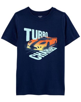 Turbo Charged Race Car Jersey Tee