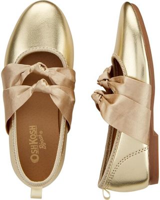 Gold Knot Bow Flats