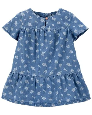 Baby Floral Chambray Dress