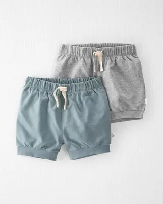 2-Pack Organic Cotton Shorts