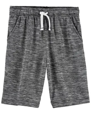 Kid Boys Grey Drawstring Shorts