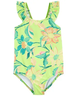 Toddler Tropical Flower Swimsuit