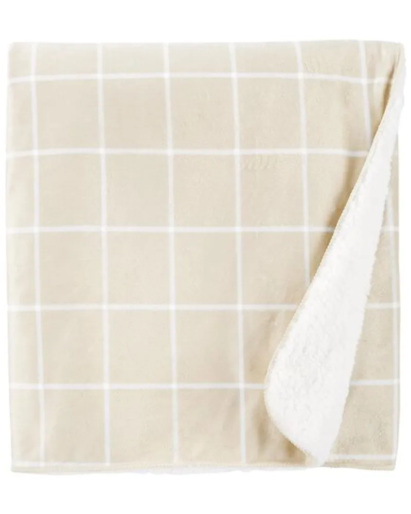 Baby Window Pane Plush Blanket