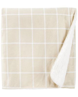 Baby Window Pane Plush Blanket