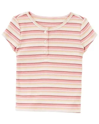 Toddler Striped Ribbed Tee