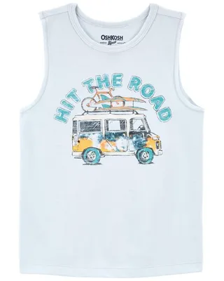 Toddler Hit The Road Muscle Tank