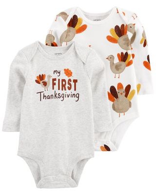 Baby's First Thanksgiving Bodysuits