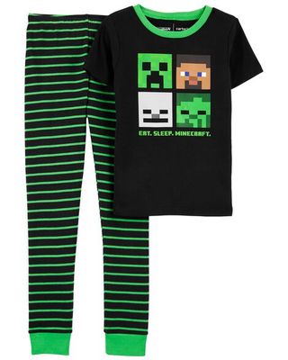 2-Piece Minecraft 100% Snug Fit Cotton PJs