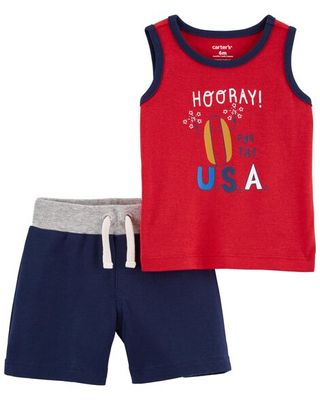 2-Piece Hooray USA Outfit Set