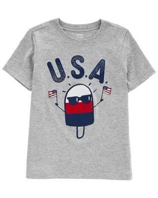 Toddler 4th Of July Jersey Tee