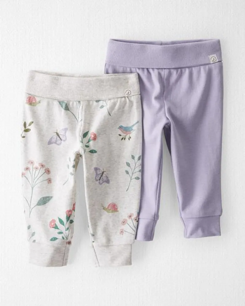 Carter's / OshKosh Baby 2-Pack Organic Cotton Grow-With-Me Pants