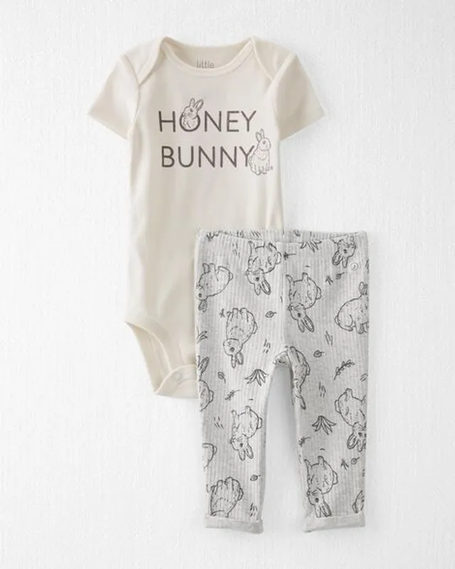 Old Navy Heart-Print Tunic Sweatshirt and Flare Leggings Set for Baby