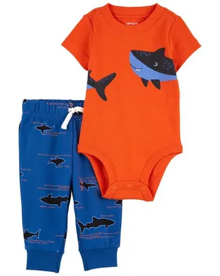 Baby 2-Piece Shark Bodysuit Pant Set