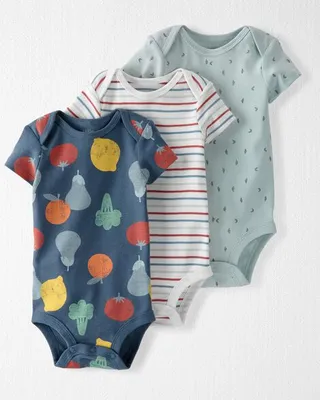 Baby -Pack Cotton Rib Bodysuits