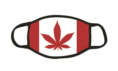 Canadian Flag Weed Mask