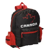 Foldable Red Canada Flag Backpack