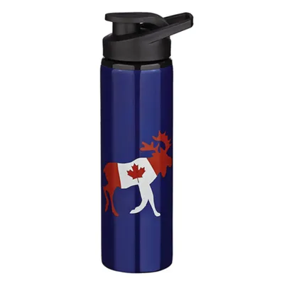 Moose Canada Flag Water Bottle