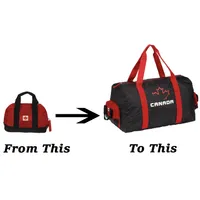 Foldable Red Canada Flag Duffle Bag