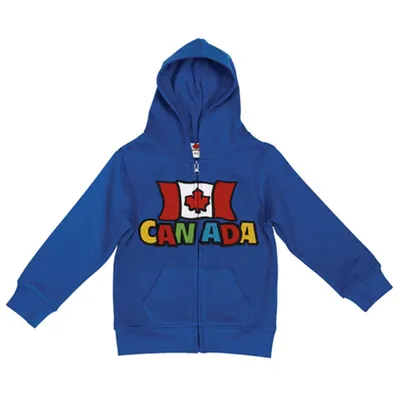 Kids’ Funky Canada Flag Zip Up Hoodie