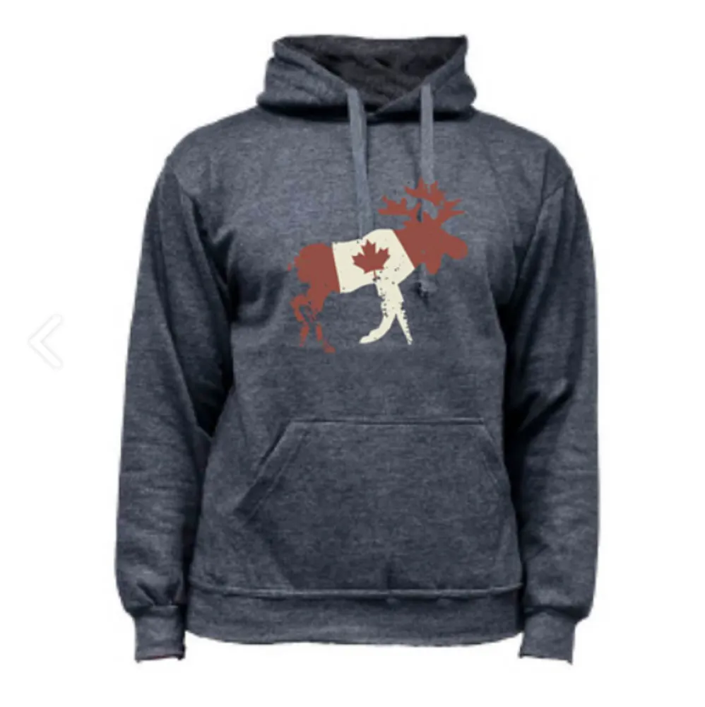 Moose Canada Flag Hoodie