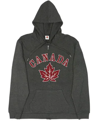 Retro Canada Maple Leaf Zip Up Hoodie
