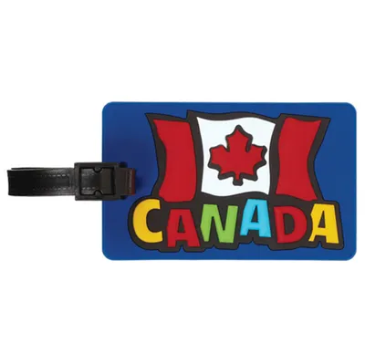 Funky Canada Flag Luggage Tag