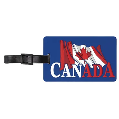 Waving Canada Flag Luggage Tag