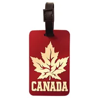 Retro Maple Leaf Luggage Tag