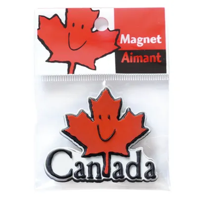 Happy Maple Leaf Magnet